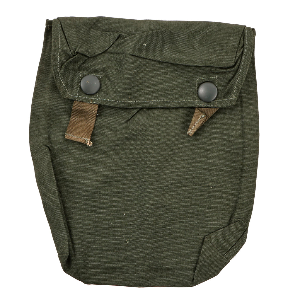 Original German WWII NOS Gasplane Gas Cape Pouch for M30/M38 Gas Mask Canister - Some Maker Marked