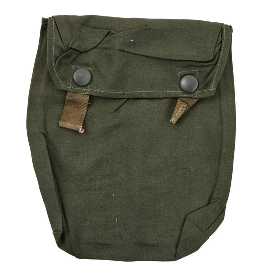 Original German WWII NOS Gasplane Gas Cape Pouch for M30/M38 Gas Mask Canister - Some Maker Marked