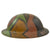 Original U.S. WWI Aviation Camouflage Painted M1917 Doughboy Helmet Shell - Excellent Original Items