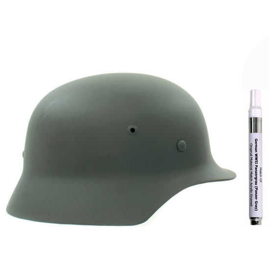 Paint Pen - German WWII Helmet Gray Custom Acrylic Enamel Panzergrau International Military Antiques