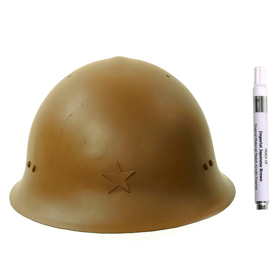 Paint Pen - Imperial Japanese Army WWII Brown Helmet Acrylic Enamel International Military Antiques