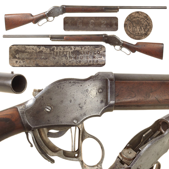 Original U.S. Winchester Model 1887 Lever Action 10ga. Shotgun with Special Order 32" Barrel Made in 1891 - Serial 36821 Original Items