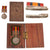 Original British Second Boer War Named Version Three Queen's South Africa Medal in Custom “Trench Art” Carved Wooden Display Box - Three Clasps Original Items
