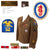 Original U.S. WWII D-Day Bronze Star Recipient 37th Engineer Combat Battalion Uniform & Garrison Cap Group - Staff Sergeant Joseph F. Biegay Original Items