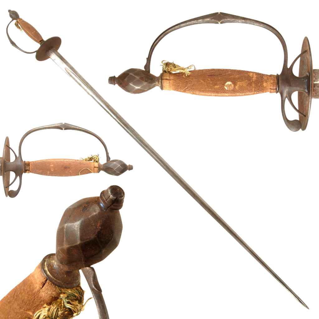 Original British American Revolutionary War Officer’s Small Sword with Faceted Pommel - Circa 1770 Original Items