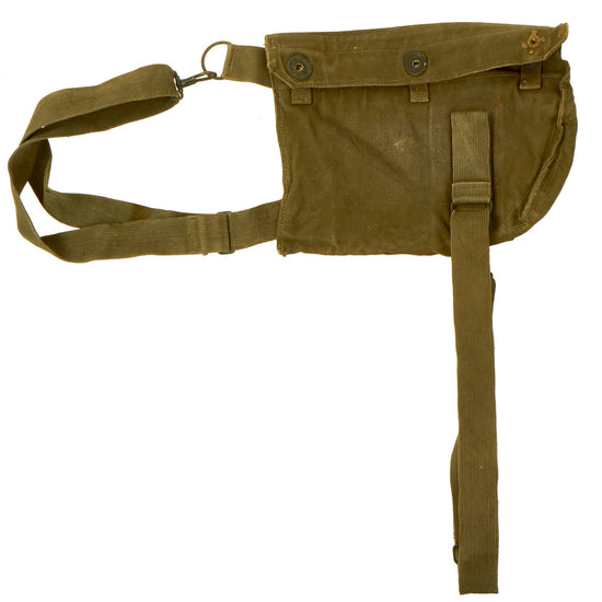 Original U.S. Korean War Era M9A1 Field Protective Mask Carry Bag - Gas Mask Carrier Original Items