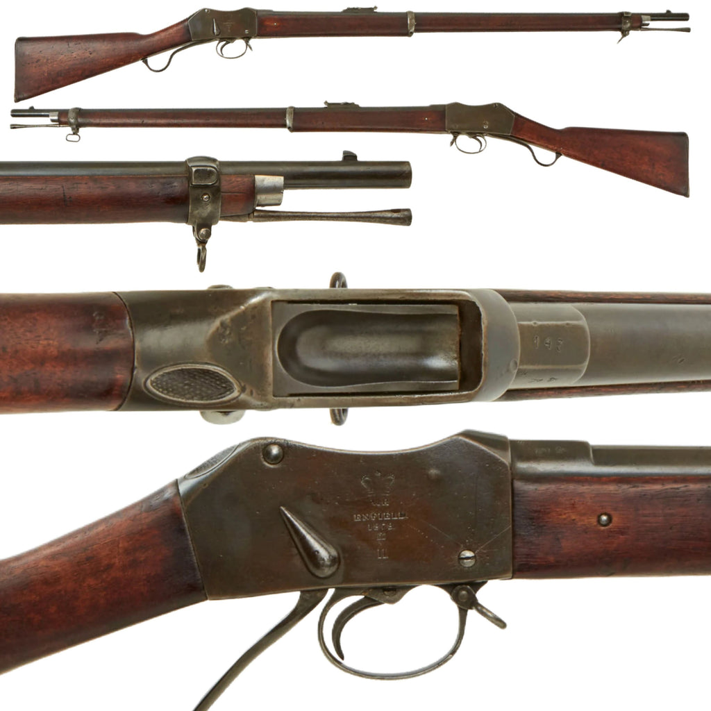 Original British P-1871 Martini-Henry MkII Short Lever Rifle (1870s Dates)- Cleaned & Complete Original Items
