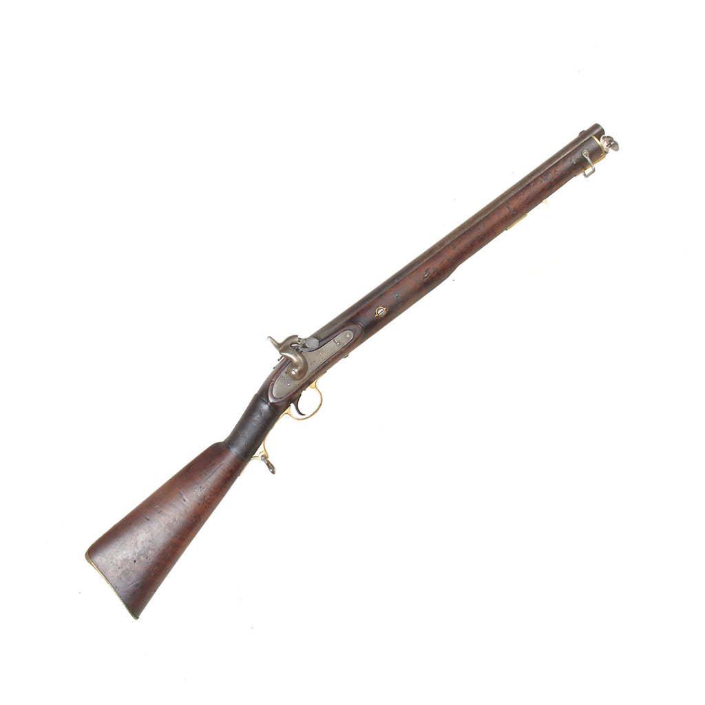 Original British East India Company 13th Irregular Cavalry Percussion Saddle Ring Carbine with Leather Grip Wrap Original Items