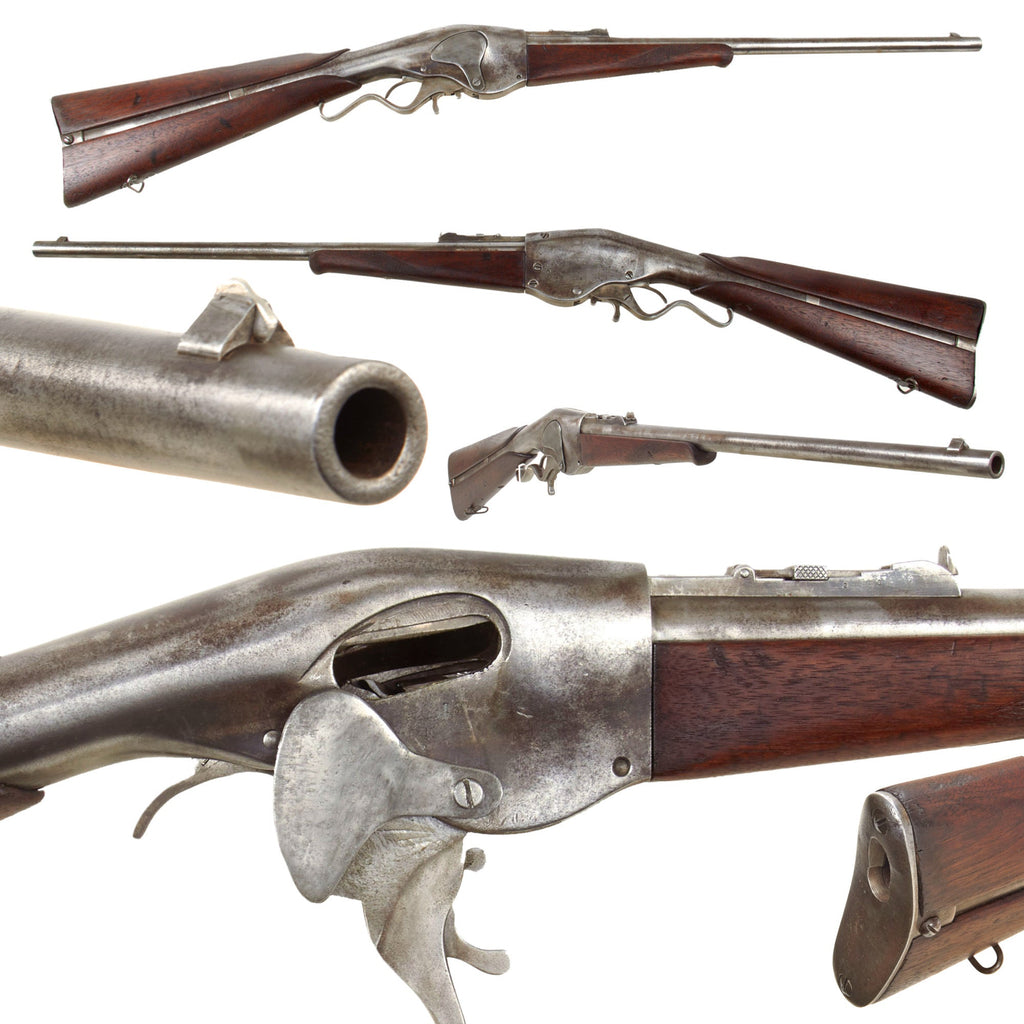 Original U.S. Evans 1877 New Model .44 Caliber Repeating Carbine with Fabricated Ejection Port Cover - 28 Round Magazine Original Items
