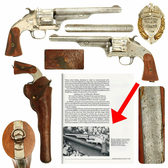 Original Union Pacific Railroad Merwin, Hulbert & Co. First Model Frontier Army Single Action Revolver Grouping - As Featured In The Story of Merwin, Hulbert & Co. Firearms Book Original Items