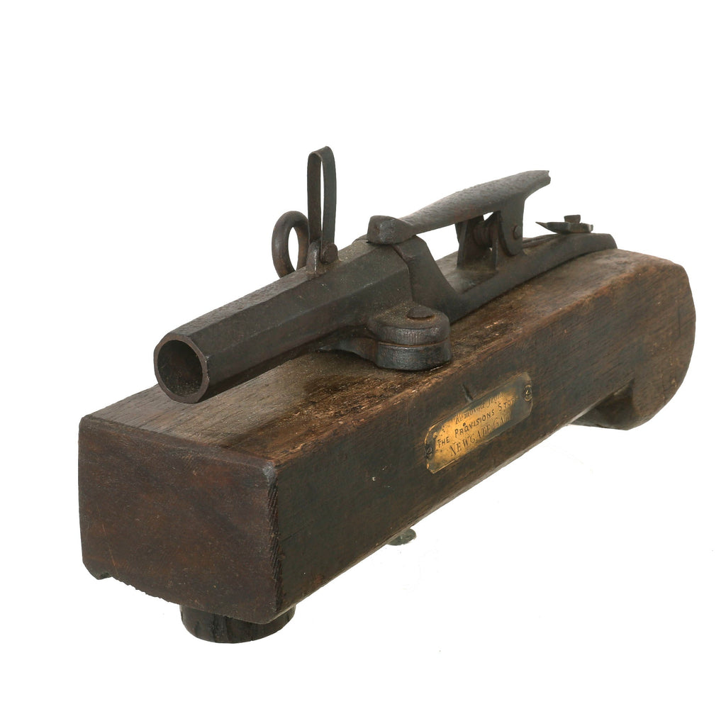 Original British 18th Century Newgate Gaol Prison Trap Gun Door Alarm Cannon - Recovered from Provisions Store Newgate Gaol Original Items