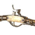 Original 19th Century Unidentified Custom Swivel Breech Pneumatic Air Rifle with Brass Butt Stock Air Reservoir Original Items