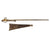 Original 19th Century Unidentified Custom Swivel Breech Pneumatic Air Rifle with Brass Butt Stock Air Reservoir Original Items