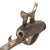 Original 19th Century Unidentified Custom Swivel Breech Pneumatic Air Rifle with Brass Butt Stock Air Reservoir Original Items