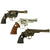 Original Hollywood Film Steel Prop .357 Magnum Cap Plug Firing Revolvers from Model Gun Co Japan - 3 Items Original Items