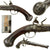 Original 18th Century Italian Flintlock Pistol by Michele Lorenzoni of Florence with Intricate Embossed Iron Mountings and Grotesque Butt Cap - circa 1720 Original Items