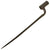 Original British Pattern 1768 Brown Bess Bayonet Marked Hadley with Cypher - Modified Original Items