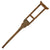 Original U.S. Civil War Wooden Medical Crutch of Crude Period Construction - 48” Long Original Items