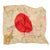 Original Japanese WWII Hand Painted Cloth Good Luck Flag (26” x 38”) and 1946 Souvenir Flag (10½” x 13”) - 2 Items Original Items