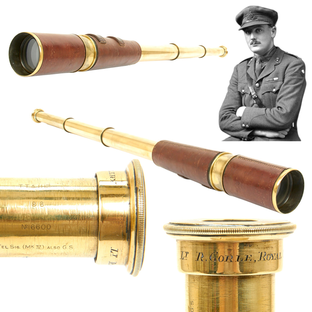 Original British WWI Victoria Cross Recipient Named Telescope - Dated 1916 Original Items