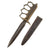 Original U.S. WWI Model 1918 Mark I Trench Knife by L. F. & C. with Matching Steel Scabbard