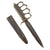 Original U.S. WWI Model 1918 Mark I Trench Knife by L. F. & C. with Matching Steel Scabbard