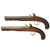 Original Late Production Matched Pair of Musket Bore British Flintlock Pistols by John Harcourt of Ipswich - Circa 1825 Original Items