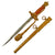 Original WWII German 2nd Model Naval Dagger by W.K.C. Waffenfabrik with Hammered Scabbard & Portepee Original Items