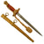 Original WWII German 2nd Model Naval Dagger by W.K.C. Waffenfabrik with Hammered Scabbard & Portepee Original Items