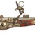 Original Circa 1580 German Combination Wheellock Matchlock Gun with Engraved Inlaid Staghorn Original Items