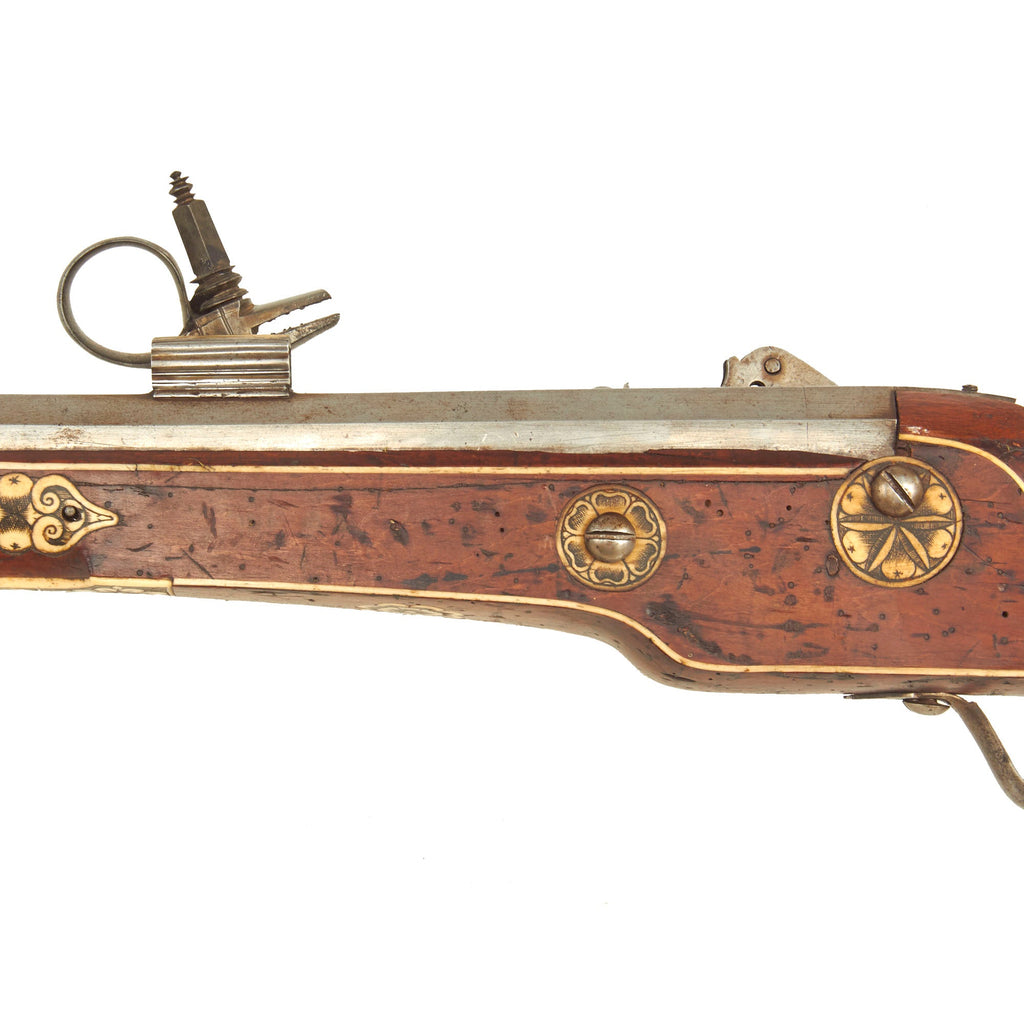 Staghorn Rifle Club Original Circa 1580 German Combination Wheellock Matchlock Gun with En ...