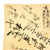 Original Japanese WWII Hand Painted Cloth Good Luck Flag With Temple Stamp - 27” x 34” Original Items