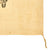 Original Japanese WWII Hand Painted Cloth Good Luck Flag With Temple Stamp - 27” x 34” Original Items