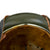 Original German WWII M40 Refurbished SS Ardennes Winter Medic Sanität Helmet - Stamped EF66 Original Items