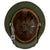 Original German WWII M40 Refurbished 12th SS Panzer HJ at Caan & Falaise Camouflage Helmet - Stamped EF66 Original Items