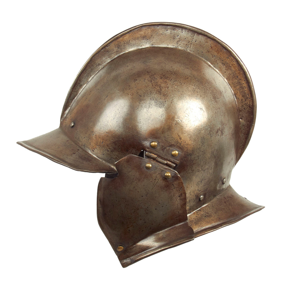 Original Western European Early 17th Century Burgonet Helmet Original Items