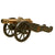Original Exquisite 17th century Dutch Bronze Signal Cannon on Ornately Painted Wooden Field Carriage Original Items