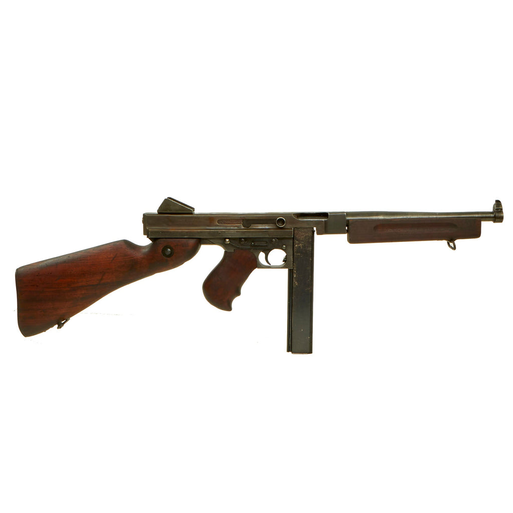 Original U.S. WWII Thompson M1 Display Submachine Gun by Auto Ordnance Serial NO. 326299 - Original WWII Parts Original Items