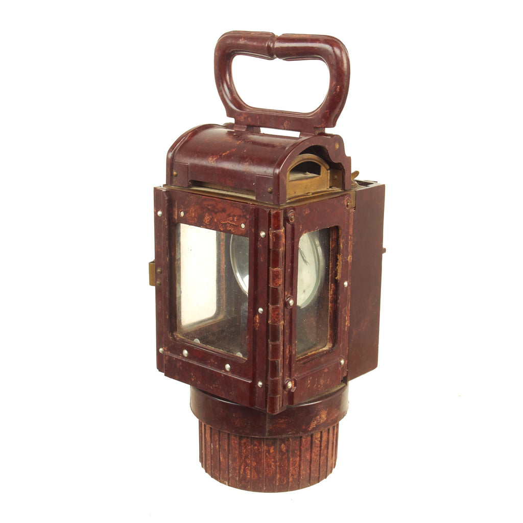 Original German WWII Bakelite Military Issue Carbide Trench Lantern - Waffenamt (WaA) Marked Original Items
