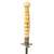 Original French Early 18th Century Left Hand Dirk with Ivory Grip & Silver Crossguard Original Items