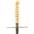 Original French Early 18th Century Left Hand Dirk with Ivory Grip & Silver Crossguard Original Items