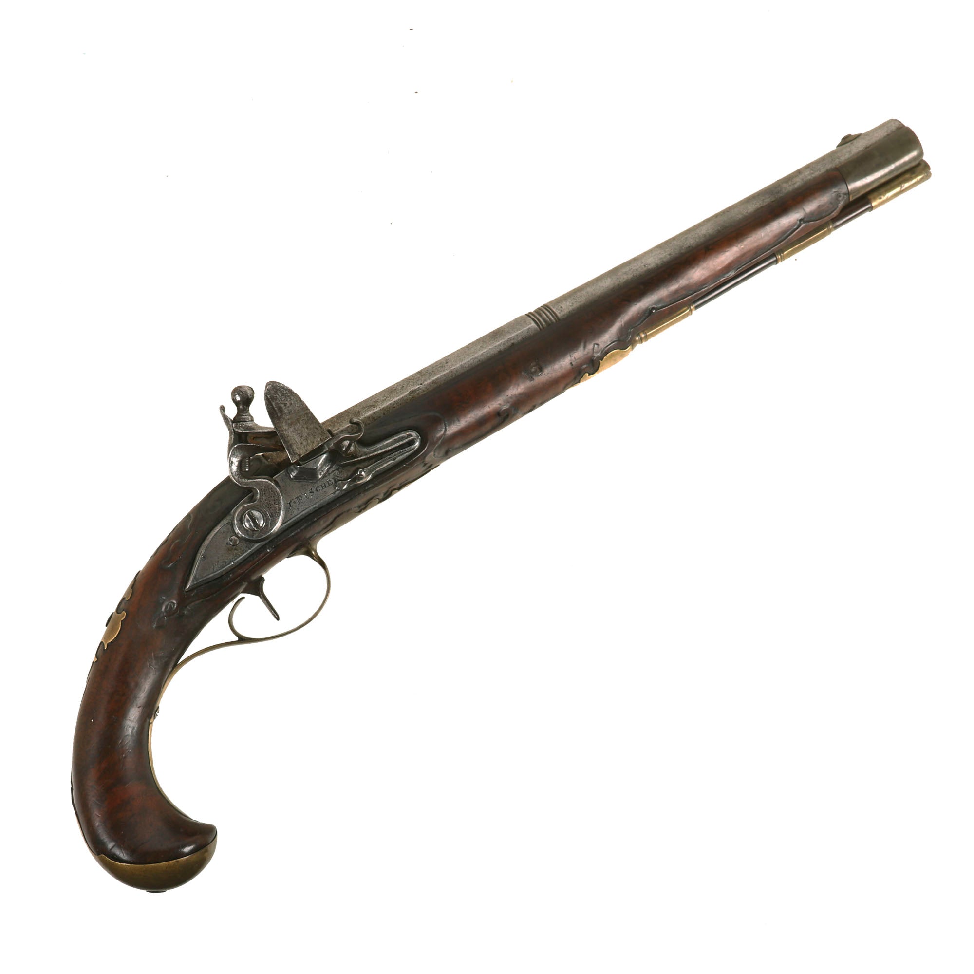 Original Austrian 18th Century Flintlock Pistol by Johann Fischer of L ...
