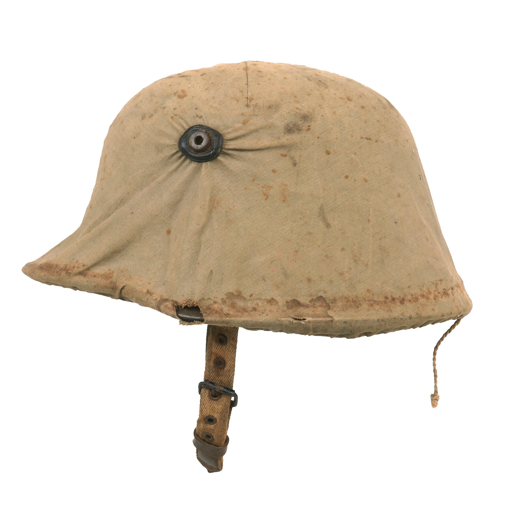 Original German WWI M16 Helmet with Original Camouflage Paint and