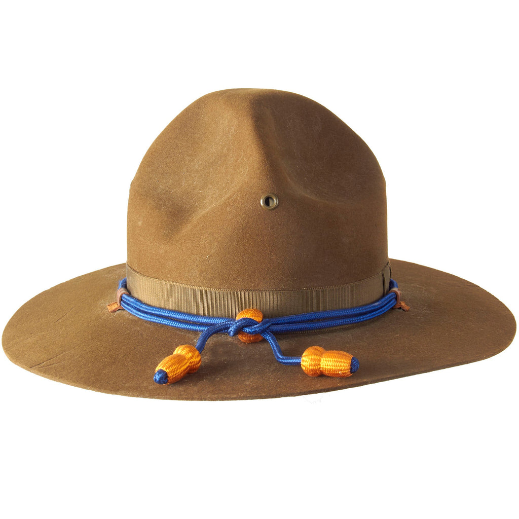 Original WWII U.S. Army Air Corps M1911 Campaign Hat with Cord, Chinstrap & Period Photographs - Dated 1941 Original Items