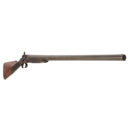 Original U.S. 10 Bore Single Barrel Percussion Fowling Piece by Joseph Tonks of Boston with British Barrel - Circa 1840 Original Items