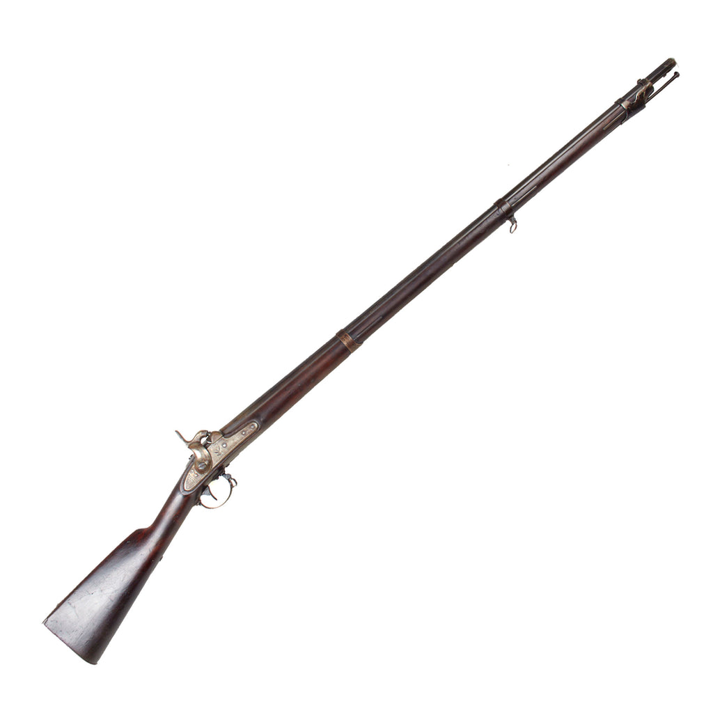 Original U.S. Civil War Era Springfield Model 1842 Percussion Musket by Harpers Ferry Armory - Dated 1852 Original Items