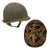 Original U.S. WWII M1-C Paratrooper Rear Seam Swivel Bale Helmet with Jump Liner by Firestone