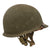 Original U.S. WWII M1-C Paratrooper Rear Seam Swivel Bale Helmet with Jump Liner by Firestone