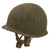Original U.S. WWII M1-C Paratrooper Rear Seam Swivel Bale Helmet with Jump Liner by Firestone