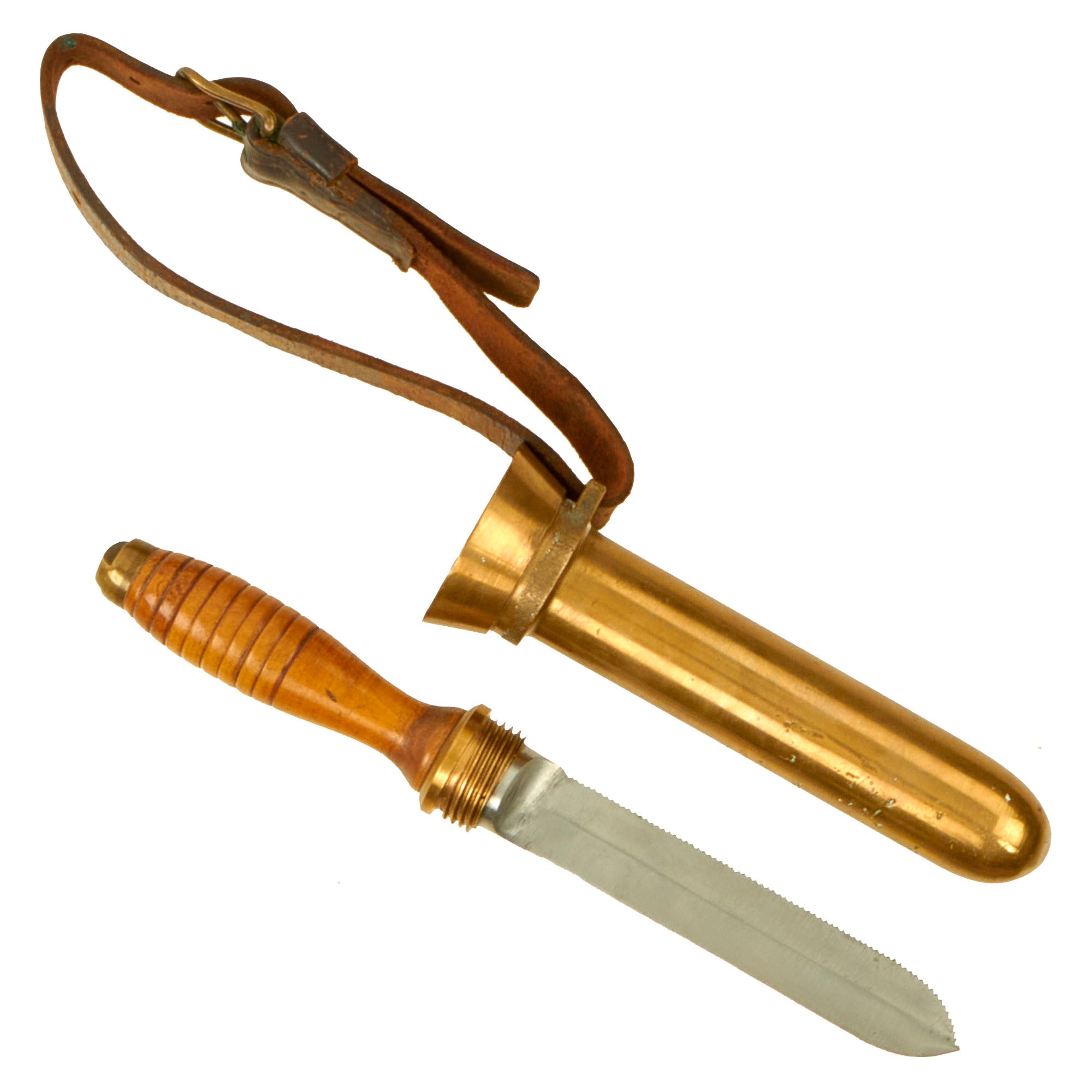 Original U.S. WWII Morse Diving Equipment MK 5 Deep Sea Dive Knife wit